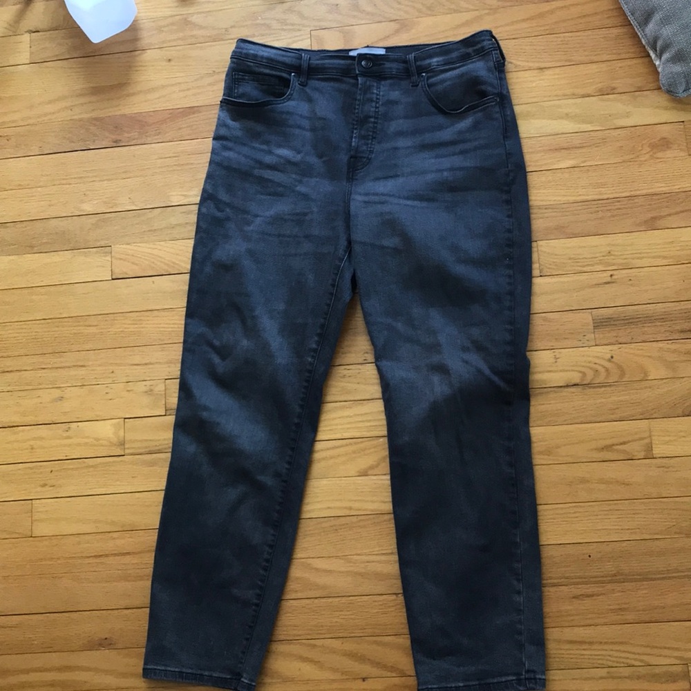 Everlane grey high waisted jeans